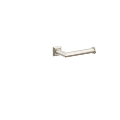 Emtek 2283CQUS15 Toilet Paper Holder Chamfered Square Rosette, Satin Nickel