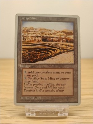 Vintage MTG Magic the Gathering - Strip Mine - 4th Edition 4ED 1995