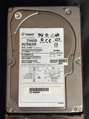ST336607LC - 9V4006-078  36GB SCSI Drive - Ultra 320 SCSI - LSI PN 007-9963687