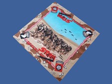 VINTAGE NEW OLD STOCK MILITARY BANDANA DESERT STORM/SHIELD 101st 82nd USA MADE