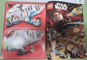 Lego #7676 Star Wars Republic Attack Gunship INSTRUCTION Manuals #1 & 2