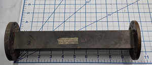 WAVEGUIDE RIGID WR-137, WR137, 9 7/8", 5.69-7.125 GHz. COPPER/ BRASS