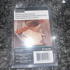 ArtMinds Leather 325181 Alphabet & Number Stamp Set 1/8”X 3mm