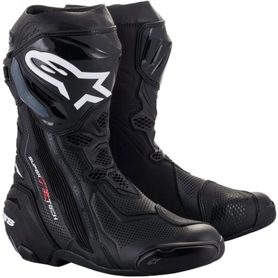 Motorrad Stiefel 47 - Alpinestars Supertech R Vented -  schwarz