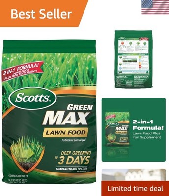 Deep Greening Granular Lawn Food by Scotts - Ideal for 5,000 sq. ft. Lawns