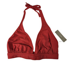 J. Crew Women's Small Bikini Halter Top Tie-Back Red NWT BY633