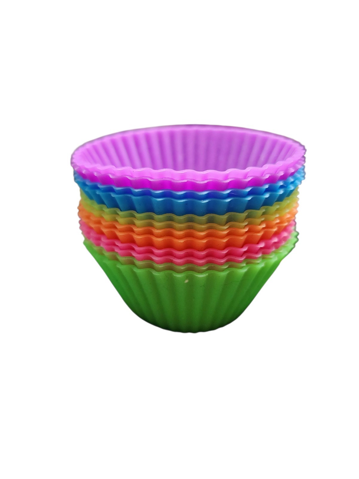 12 forros de silicona para magdalenas y pasteles - tazas reutilizables para hornear y moldes de chocolate