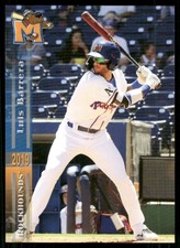 2019 Grandstand Midland RockHounds LUIS BARRERA RC ATHLETICS A'S DOMINICAN REPUB