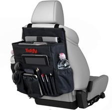 Back Seat Car Organizer with Tablet Storage and Adjustable Straps