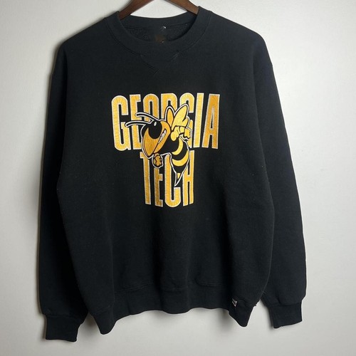 Vintage Georgia Tech College Crewneck Sweatshirt Retro Style