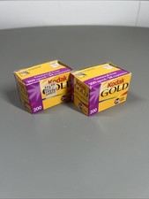 2 Rolls Kodak Gold 200 35mm Color Print Film 24 Exposures/Roll Expired 07/2001