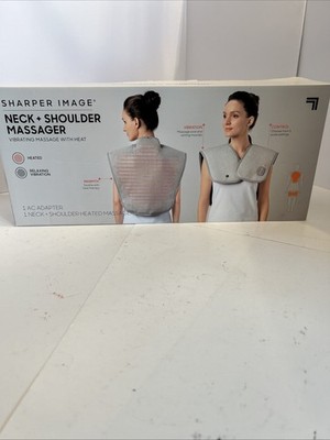 Sharper Image Wrap Neck Heated Pain Relief Vibrating Neck & Shoulder Massager