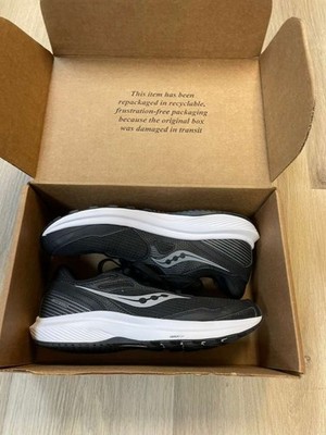 Saucony Cohesion 16 Black/White S20782-10  Men s Size 11.5 W Wide Running Shoes