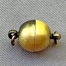 Magnetic Round Clasps 16x10mm Antique Brass Plated Alloy Q4 Per Pkg