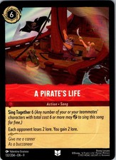 A PIRATE'S LIFE 132/204 UC LORCANA NM 9 GRAZIUSO