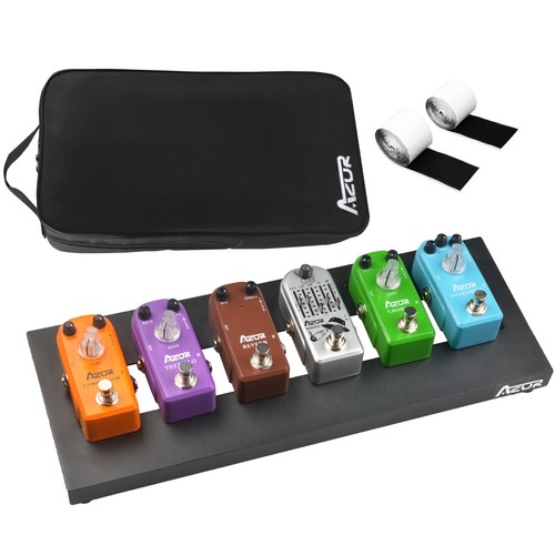 AZOR Mini Pedalboard mit Tasche Gitarrenzubehör Verwendung für Gitarrenpedaleffekte - Bild 2 von 11