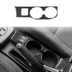 Real Carbon Fiber Front Watercup Frame  Sticker Cover For Subaru Impreza 2005-07