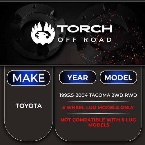 2" Front 2" Rear Lift Kit for 1995.5-2004 Toyota Tacoma 5 LUG Model ONLY - Bild 2 von 8
