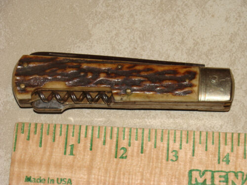 Vintage Puma 943 Folding Knife - Stag Looking Handle