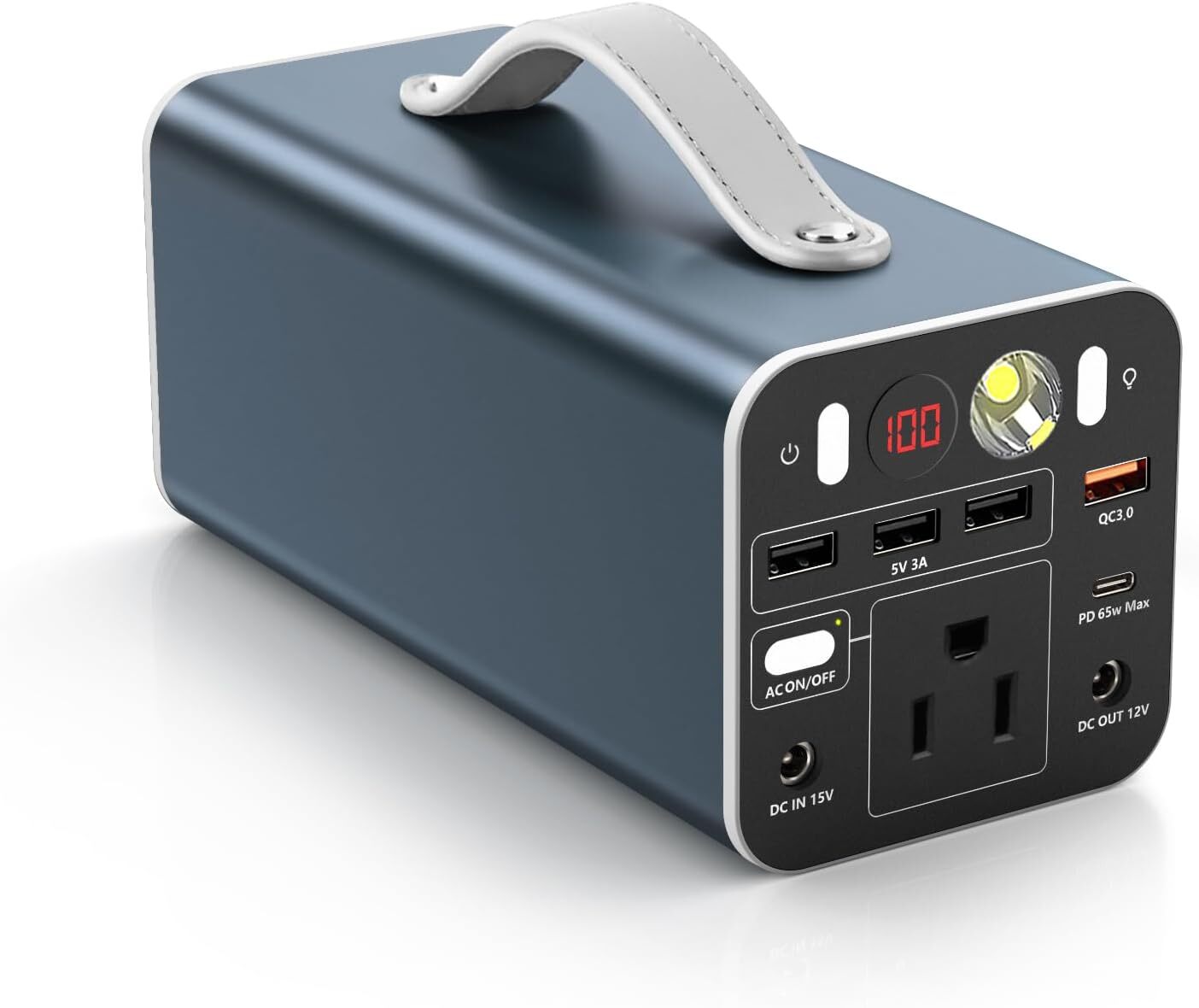 155Wh Portable Power Station 42000mAh Laptop Power Bankw150W AC Outlet Dual Way