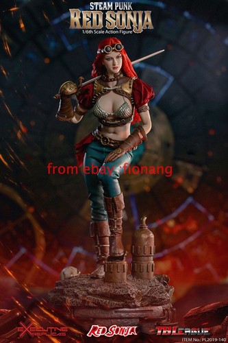 1/6 12" Punk Red Sonja Female DELUXE Figure Phicen TBLeague PL2019-140B - Picture 4 of 12