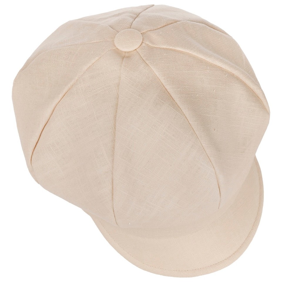 Mayser Antje Light Leinen Ballonmütze - Newsboy Cap Damen Made In EU