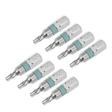 25mm Long 1/4" Hex Shank T10 Security Torx High Quantity Screwdriver Bits S2 ...