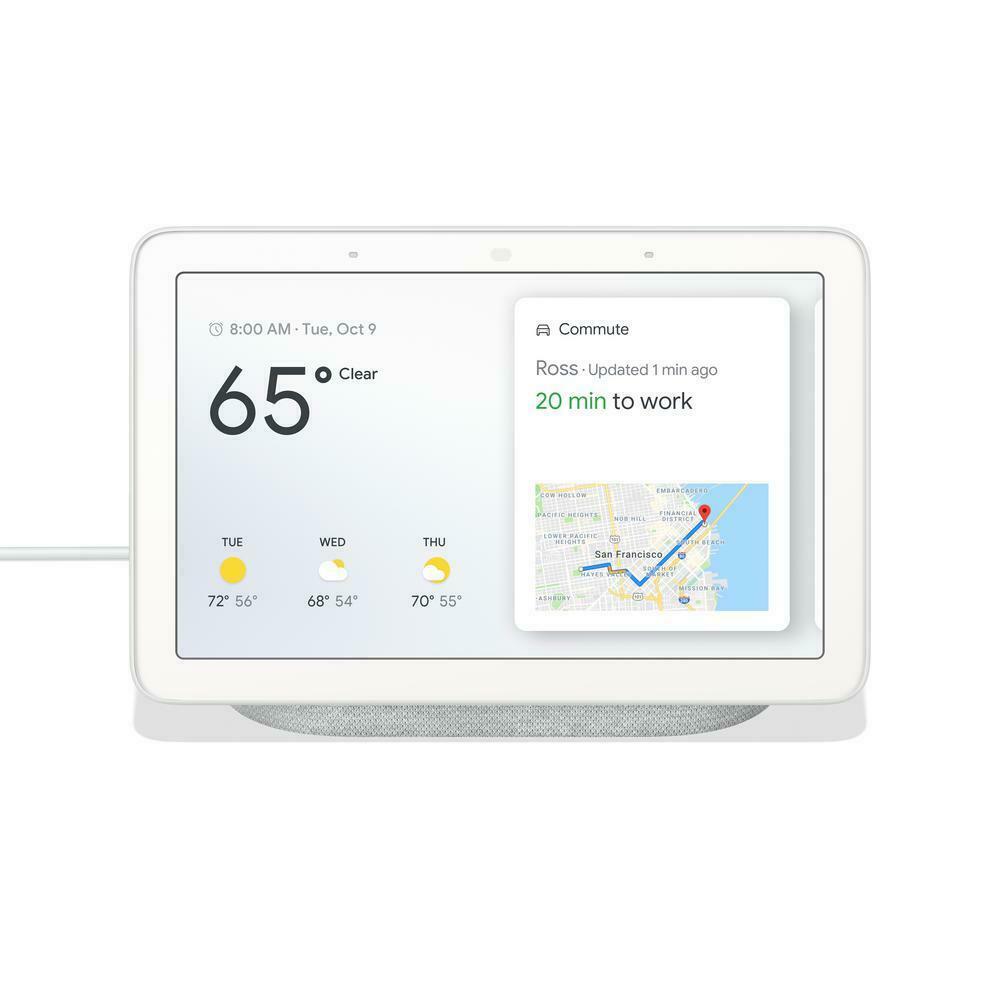 Google Nest Home Hub with Google Assistant (GA00516-US) - Chalk | eBay