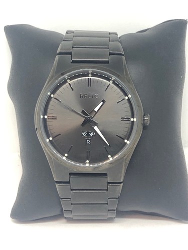 Relic ZR12124 Men's Black Stainless 