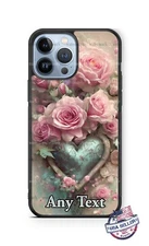 Heart Shaped Bouquet of Pink Roses Phone Case For iPhone 15 Samsung A54 Google 7