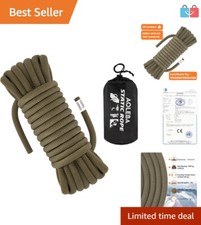 10.5mm Static Climbing Rope - 32ft/64ft/96ft/160ft: High Strength  CE Certified