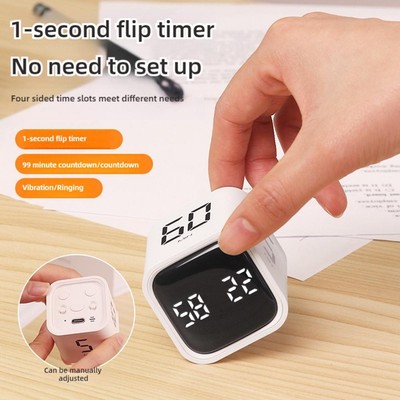 Cube Timer Gravity Sensor Setting Management Flip Game Timer For Exercise R1C9