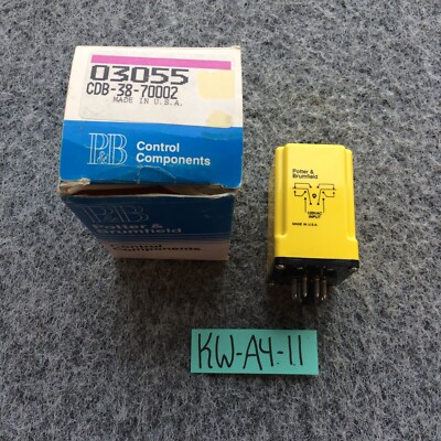 AMF Potter & Brumfield CDB-38-700091 Time Delay 0.1-5 Sec 10A 120VAC NOS