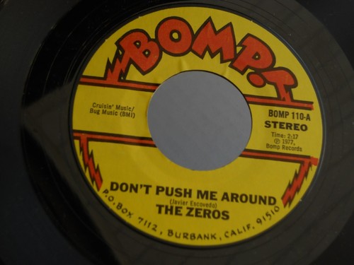 BOMP 110 PUNK THE ZEROS WIMP DONT PUSH ME AROUND JAVIER ESCOVEDO CHENELLE - Picture 7 of 12