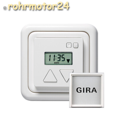 Rolladen Duomatic 50 BZ Zeitschaltuhr Timer + GIRA Zwischenrahmen für Rollladen