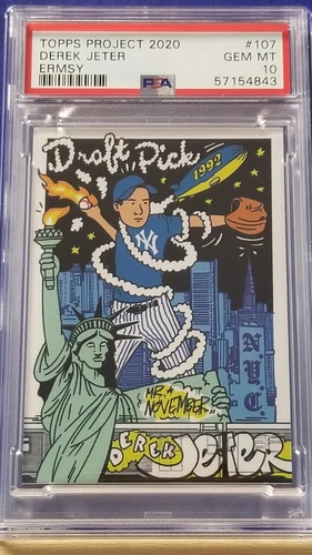 Derek Jeter - 2020 Topps Project 2020 by Ermsy #107 PSA 10