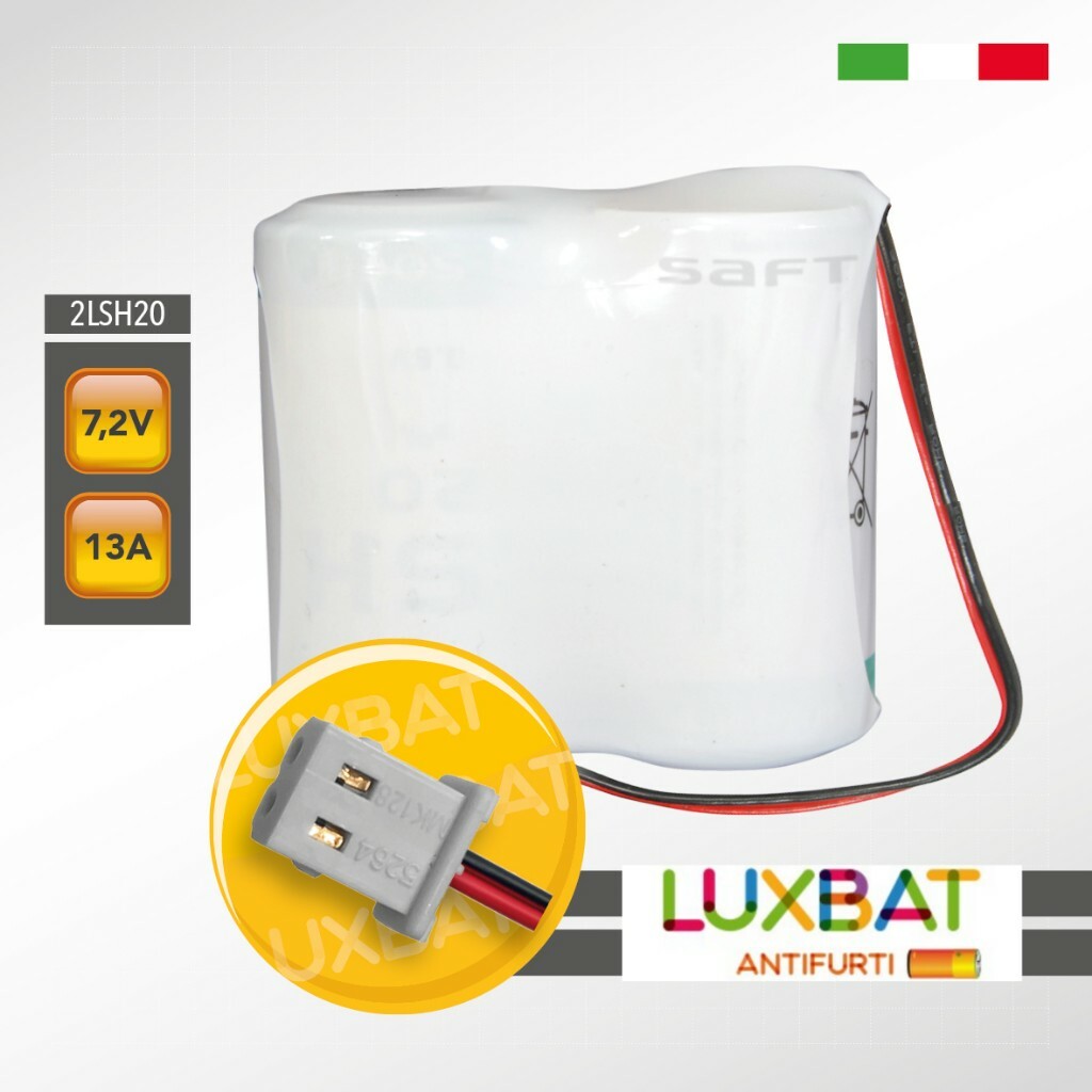GT ALARM 2LSH20 7,2V 13Ah Batteria al litio compatibile con centrali GT ALARM 