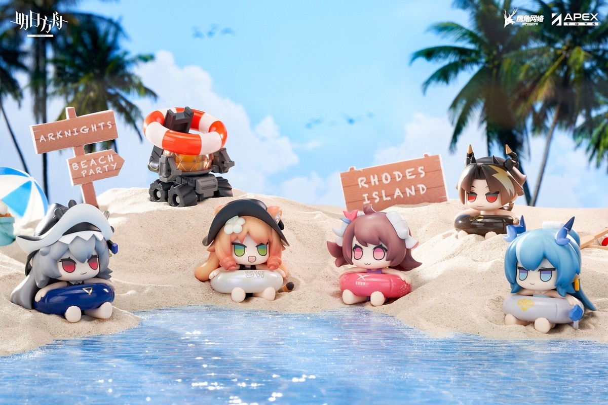 アークナイツ　BEACH PARTY vol.2 フィギュア 6pcs APEX-TOYS Anime Arknights Beach Party Vol.3 PVC Figure Statue