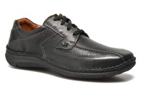 Men's Josef Seibel Anvers 08 Square Toe Lace-up Shoes In Black Men's Josef Seibel Anvers 08 Square Toe Lace-up Shoes In Black