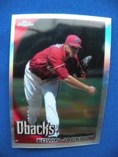 2010 Topps Chrome Baseball Refractor Edwin Jackson Arizona Diamondbacks #76
