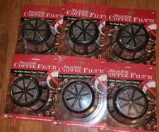 LOT of 6 NEW Evriholder Reusable Coffee Filter Basket Commercial Size Machine 4"