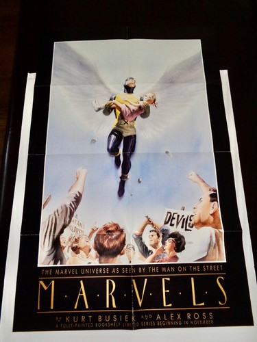 11 ORIGINAL COMIC BOOK POSTERS MARVEL D.C. IMAGE +SIGNED 2099 WARLOCK X-MEN ROSS - Picture 3 of 15