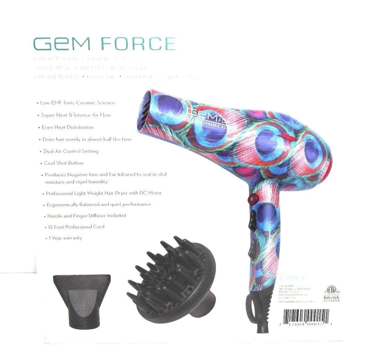 New i Box Gem Force Intense Ionic Ceramic Science Super Heat Air