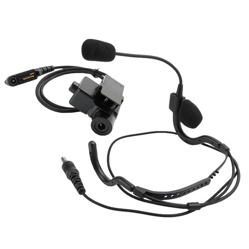 For HYT PD680 PD685 X1E X1P 6Pin U94 PTT 7.1-C8 Rear Mount Plug Tactical Headset - Zdjęcie 18 z 18