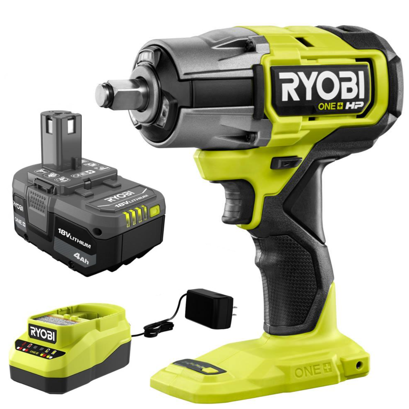 RYOBI P262 ONE+ HP 18V Brushless 1/2” Impact Wrench Kit 4.0 HP Battery & Charger eBay