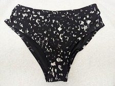 DKNY sz M Black White Bikini Bottom 3265