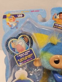 New Fingerlings Interactive Baby Monkey Leo 70+ Sounds & Reactions 2023 Blue @