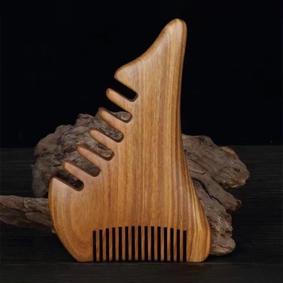 Sandalwood Multi-function Meridian Massage Anti-hair Loss Comb  Head Massager