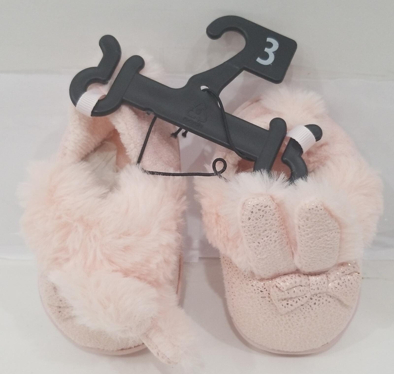 SAOLA Pantofole Wonder Nation rosa coniglietto orecchio bambina suola interna esterna rosa taglia 3