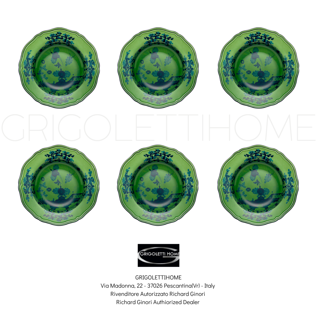 Richard Ginori Oriente taliano マラキーテ24cm Richard Ginori Oriente Italiano Malachite - soup plates ø